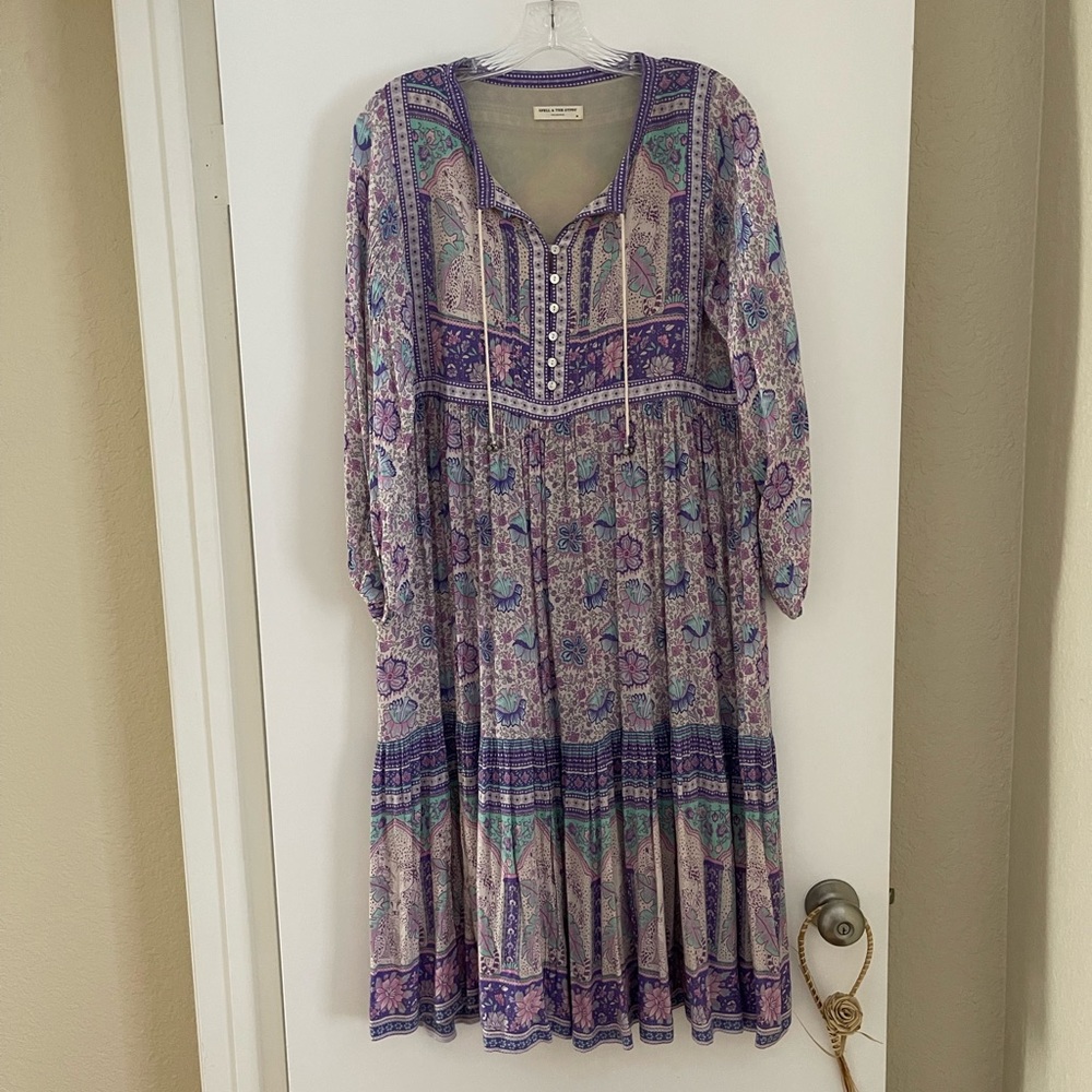 Rare vintage Spell & The Gypsy Poinciana midi dress in Lilac size M!
